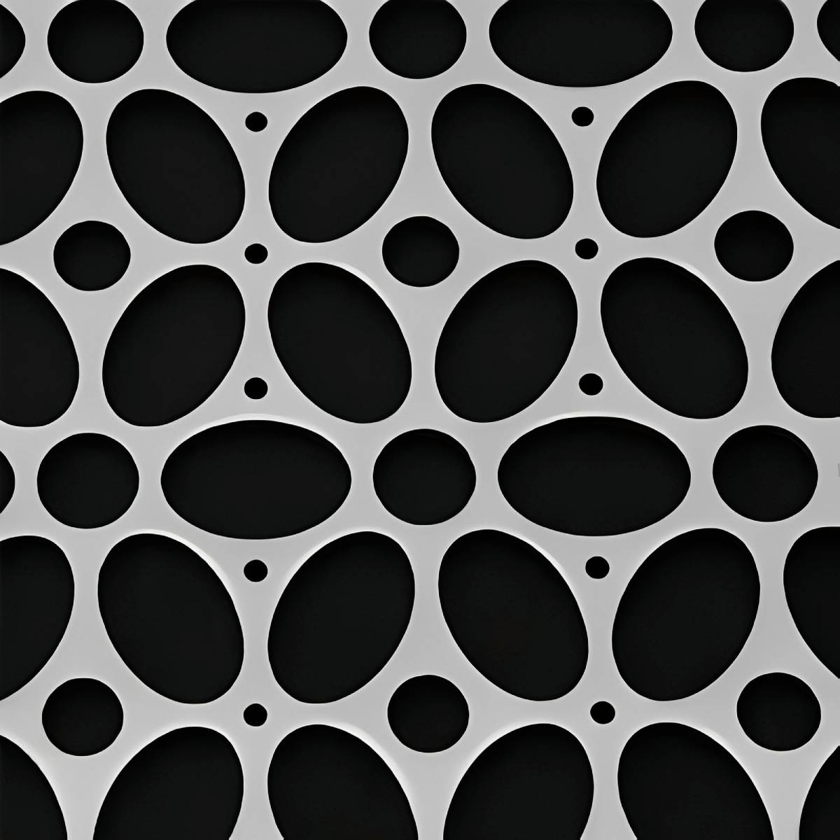 Designer Silver Hole Perforated Sheets Corrosion Resistant Design for Industrial Environments  Manufacturers in Assam