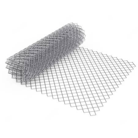 GI Chain Link Fencing 2 MM Galvanized Iron GI Wire Silver Polished Finish Corrosion Resistant Roll Packaging for Defence Application in Delhi
