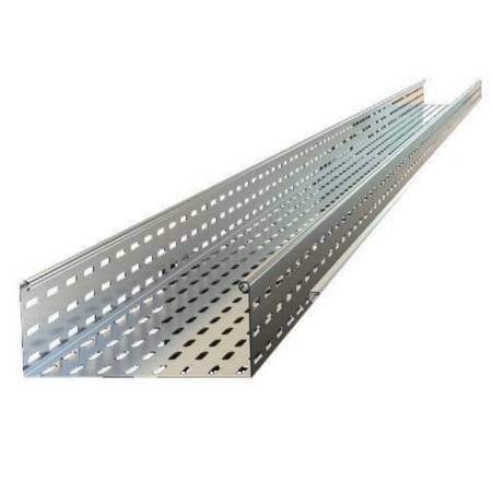 High-Quality Perforated Stainless Steel Cable Tray Galvanized Finish, Rectangular Shape for Industrial Use in Delhi