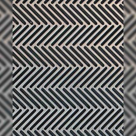 Premium Construction Grade Mild Steel Perforated Sheet Herringbone Hole Design in Delhi